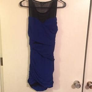 Top Shop-Royal Blue Fitted Cocktail Dress